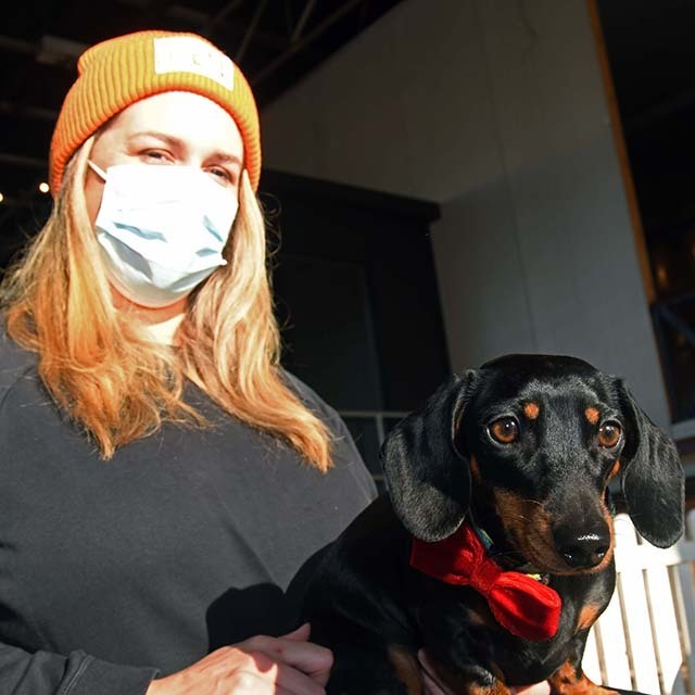 Edel O'Brien with Chi Chi
