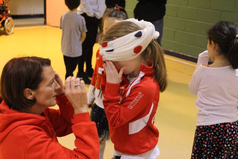 Oliva Keating volunteering with Rebel Wheelers.