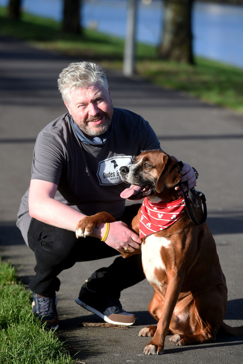 Mark Kelly who suffered with poor mental healthy previously set up the Dudes and Dogs branch in Cork, to support others. Picture: Larry Cummins Mark Kelly who suffered with poor mental healthy previously set up the Dudes and Dogs branch in Cork, to support others. Picture: Larry Cummins