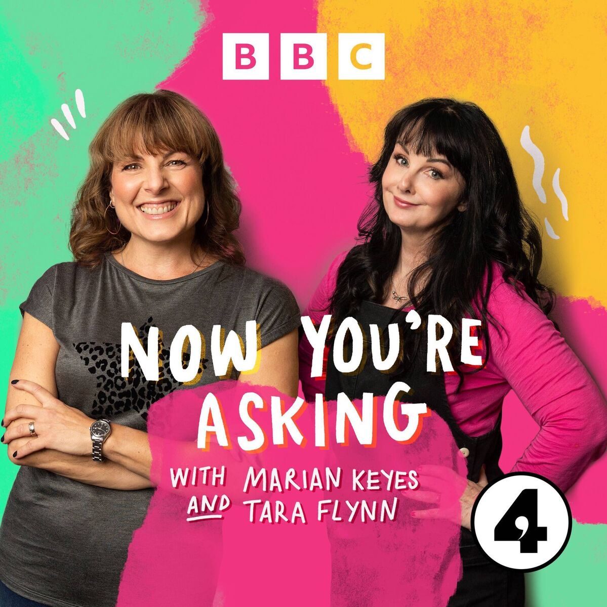 Tara Flynn and Marian Keyes.