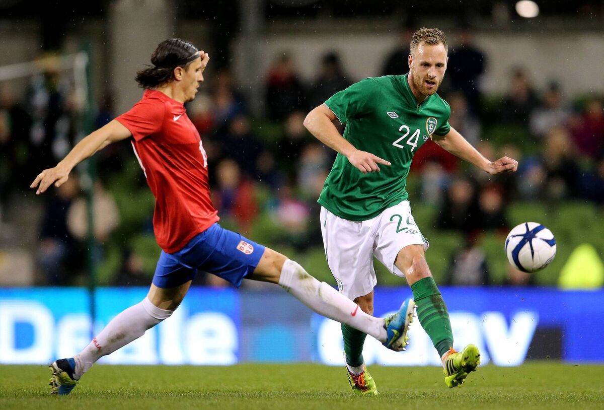 David Meyler on the ball for Ireland in 2014. Picture: INPHO/Cathal Noonan