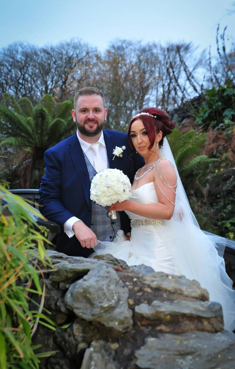 Bride and groom Edel and Stuart Kelly, who live in Carrigaline, were married in Shanbally last October, followed by a reception in Kinsale.	Pictures: Bismark Photography