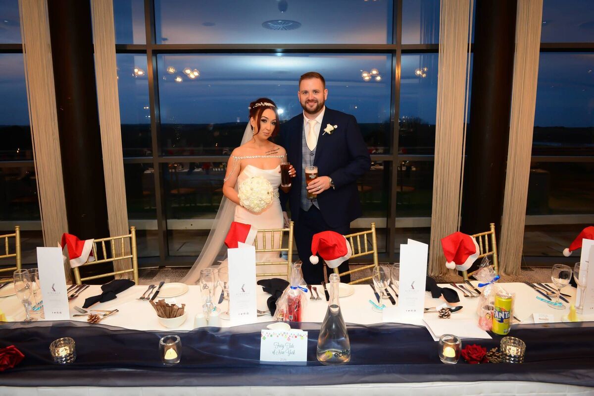The couple had their wedding reception at the Kinsale Hotel and Spa , Kinsale.