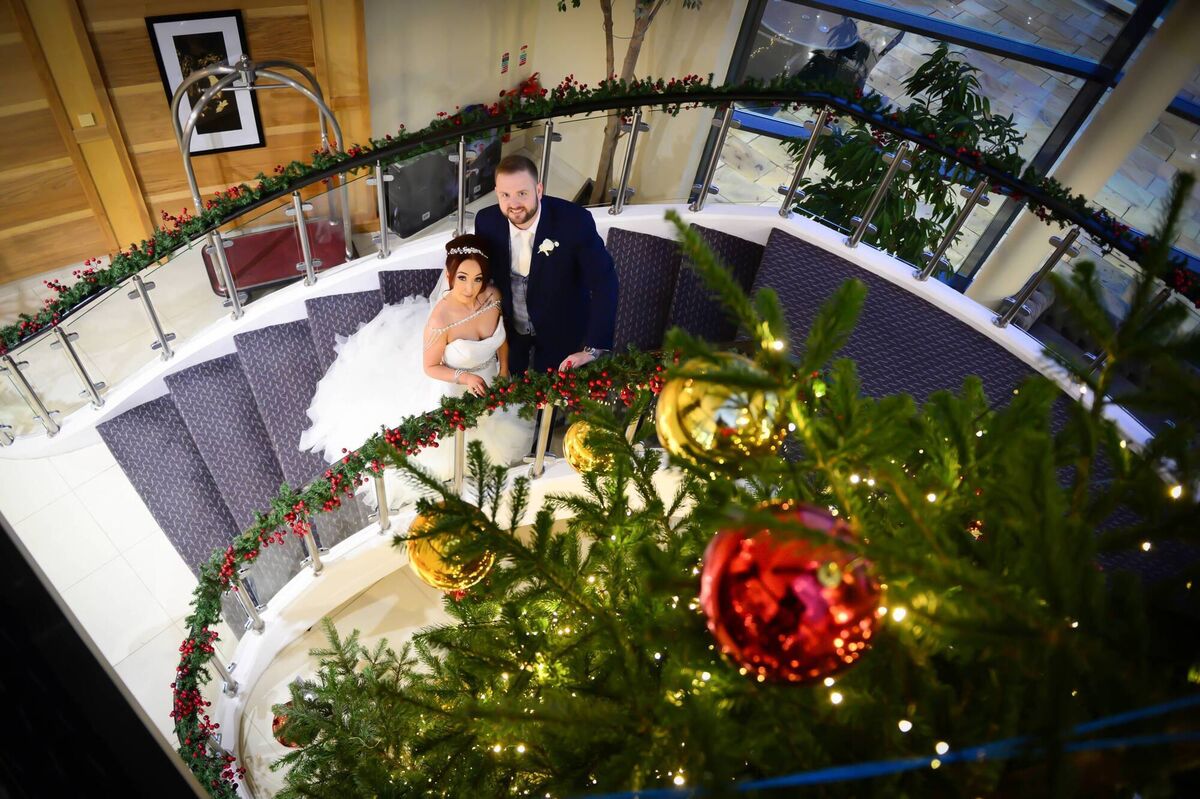 The couple were joined by family and friends to mark their special day in October - they had cancelled their original date last summer.