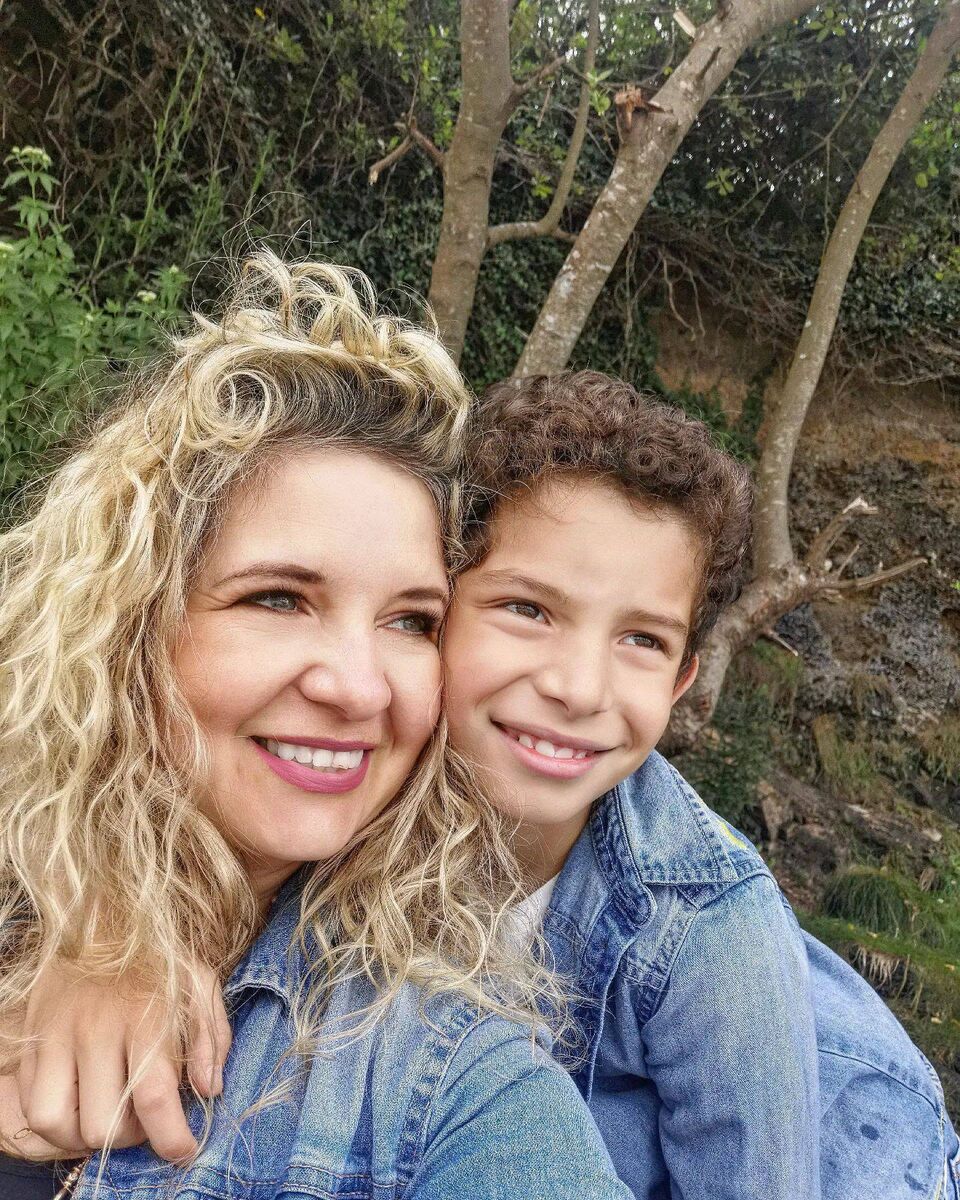 Izabella Sikora and her son Luca.