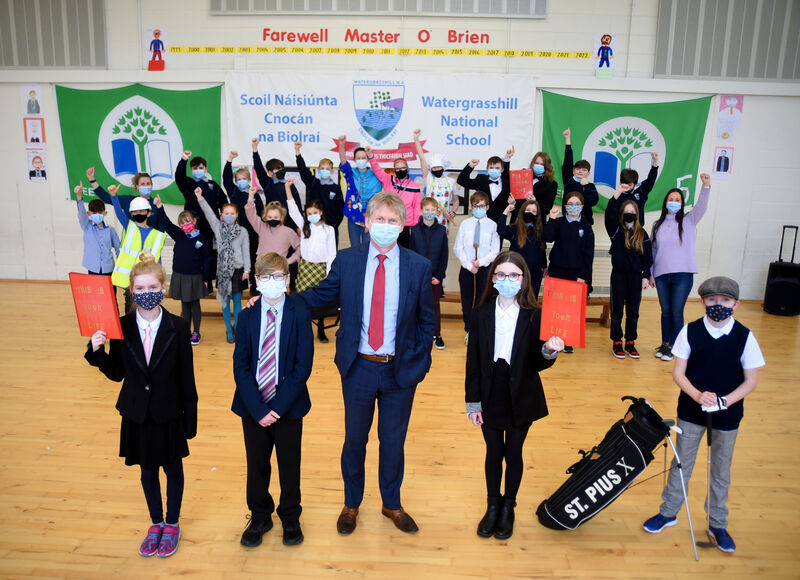 PAT O’Brien will tomorrow afternoon bid a fond farewell to Watergrasshill National School where he has served as principal for the past 23 years. Pic: Larry Cummins PAT O’Brien will tomorrow afternoon bid a fond farewell to Watergrasshill National School where he has served as principal for the past 23 years. Pic: Larry Cummins