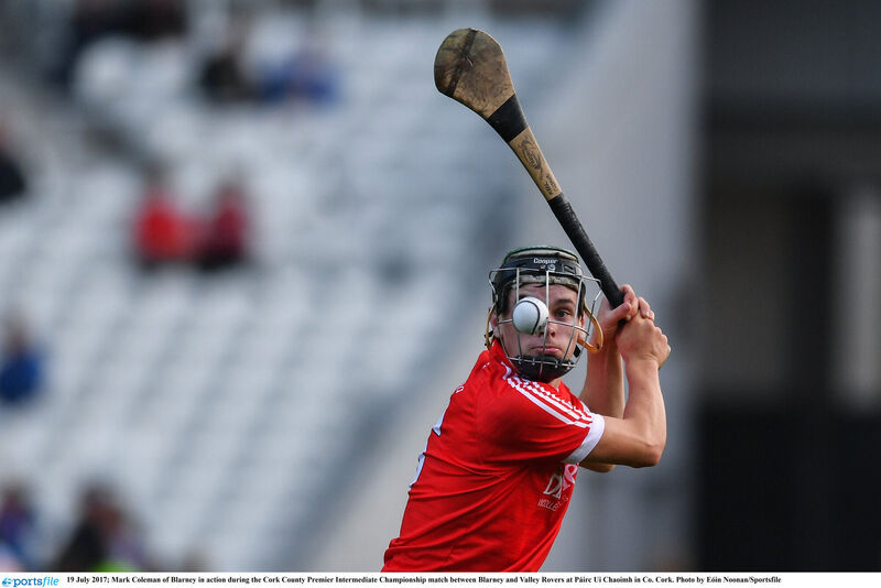 Mark Coleman of Blarney in action against Valley Rovers. Picture: Eóin Noonan/Sportsfile