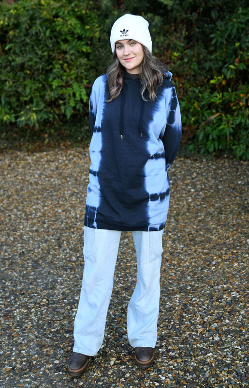 Emer O'Sullivan wearing her jumper from RagDoll LA.