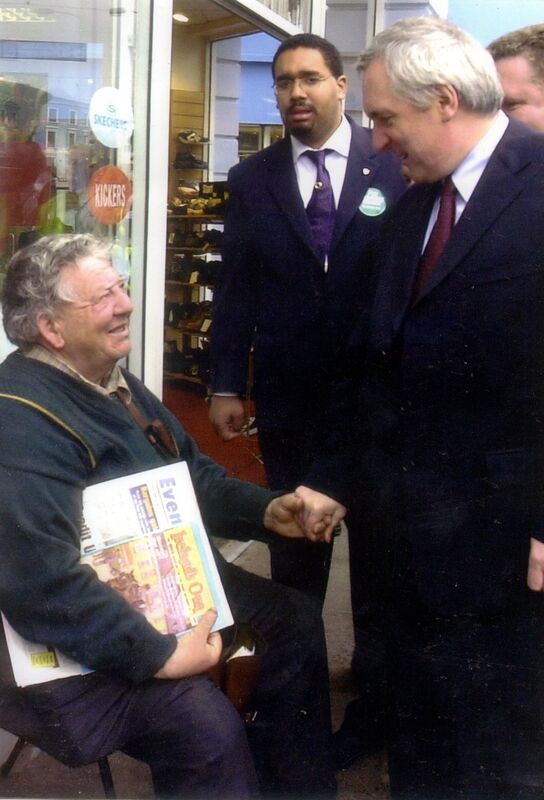 Michael O'Regan, meeting Bertie Ahern, former Taoiseach. Michael O'Regan, meeting Bertie Ahern, former Taoiseach.