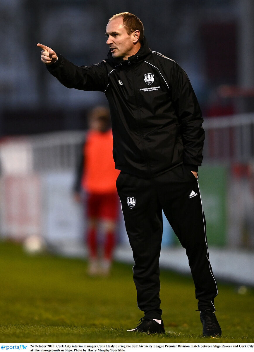 Cork City manager Colin Healy. Picture: Harry Murphy/Sportsfile Cork City manager Colin Healy. Picture: Harry Murphy/Sportsfile