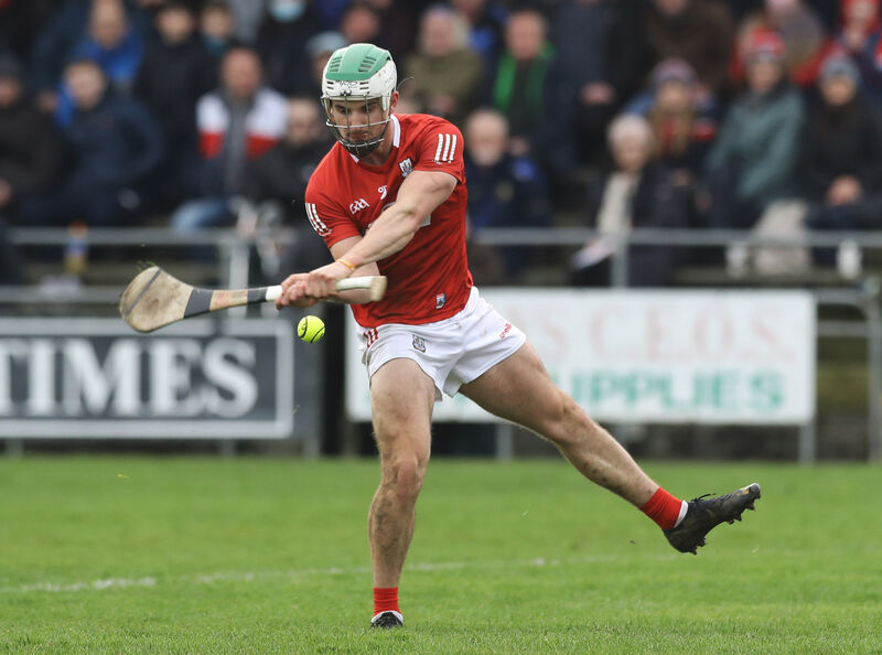 Shane Kingston scores one of his goals for Cork against Offaly at St Brendan's Park in Birr. Picture: Inpho/Lorraine O'Sullivan Shane Kingston scores one of his goals for Cork against Offaly at St Brendan's Park in Birr. Picture: Inpho/Lorraine O'Sullivan