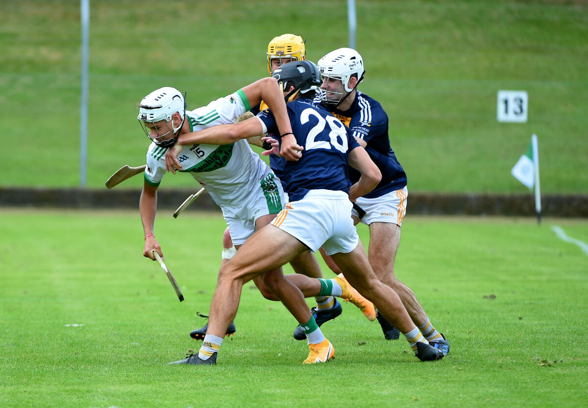  Alan Walsh, Kanturk, drives forward to score a goal against Bandon last season. His club will play at Premier Senior this summer. Picture: Larry Cummins.