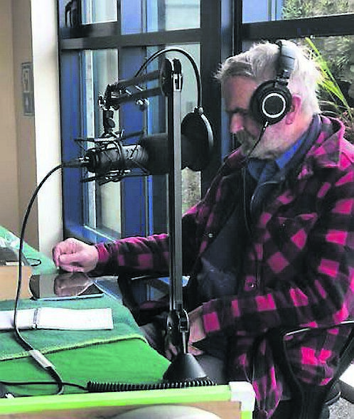 MAKING WAVES: Maurice Neligan recording his Jazz Hour for Bere Island Community Radio. MAKING WAVES: Maurice Neligan recording his Jazz Hour for Bere Island Community Radio.