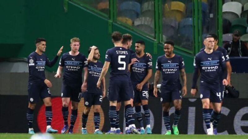Manchester City on brink of Champions League last eight after Sporting rout