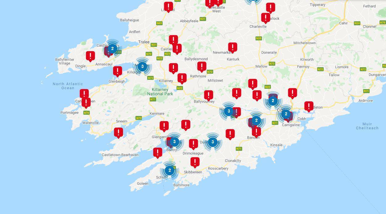 Thousands in Cork without power as Storm Eunice wreaks havoc