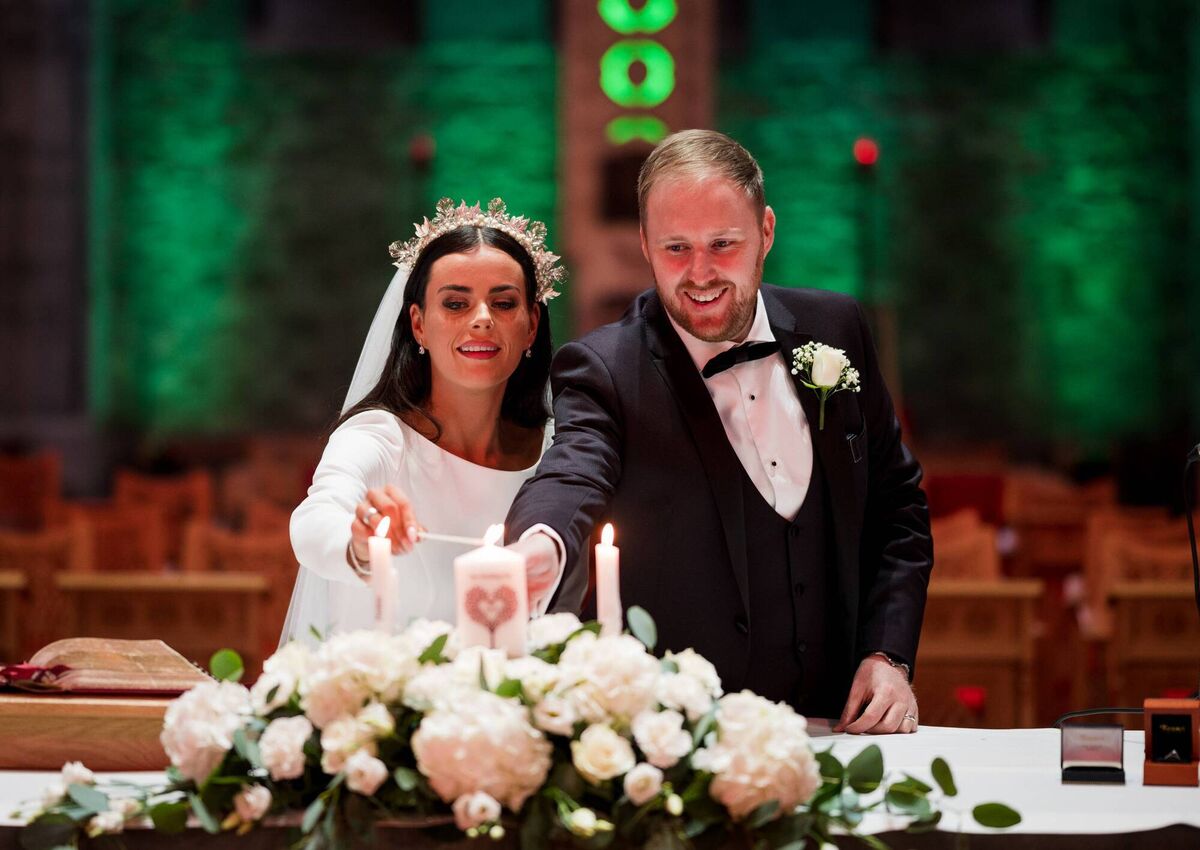 The couple were wed at St Mary's Cathedral, Killarney. The couple were wed at St Mary's Cathedral, Killarney.