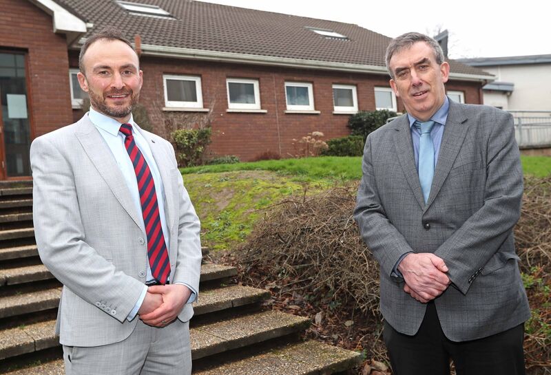  Tony McSweeney, Principal North Monastery Secondary School with Jim Boyle, Deputy Principal. Picture: Jim Coughlan.