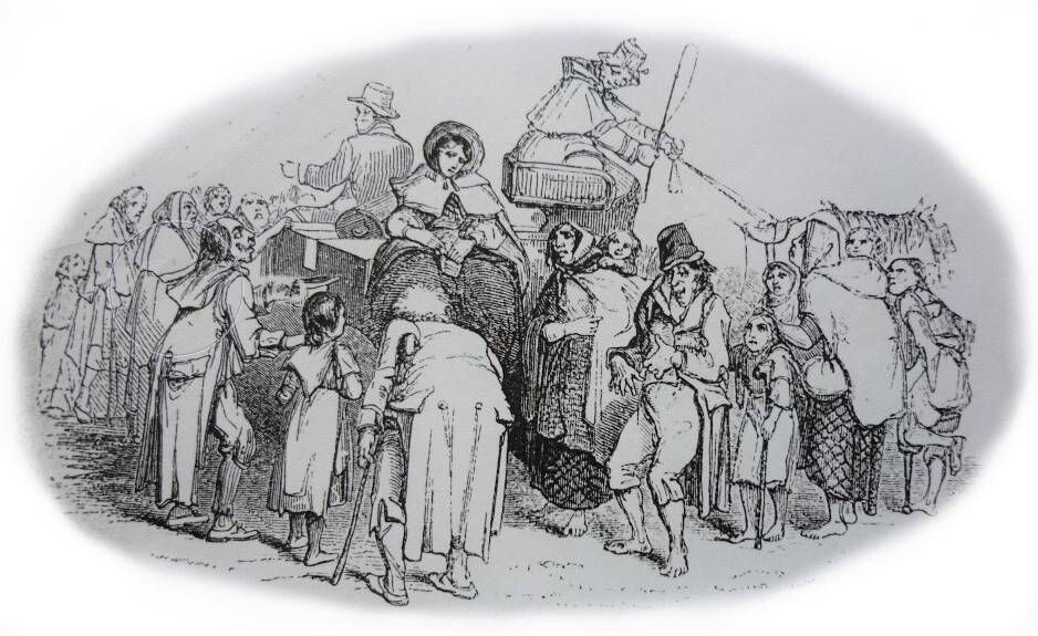The Beggar Group taken from: ‘Ireland: Its Scenery, Character, &amp;c’ Vol. 1, 1846 Courtesy: Cork City Library