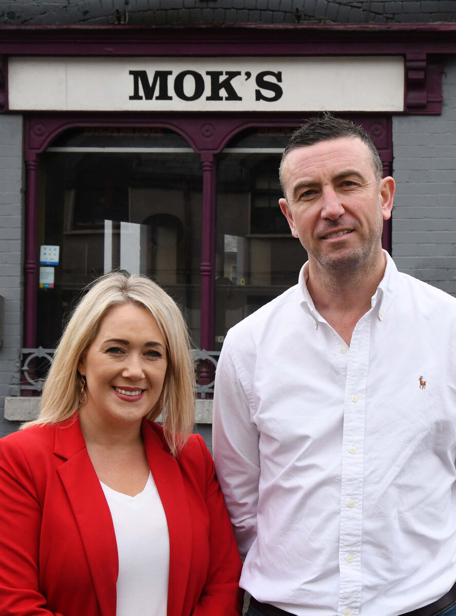 Don and Tara Ellis outside Mok's Bar, Bandon Road, Cork. Picture: Denis Minihane.