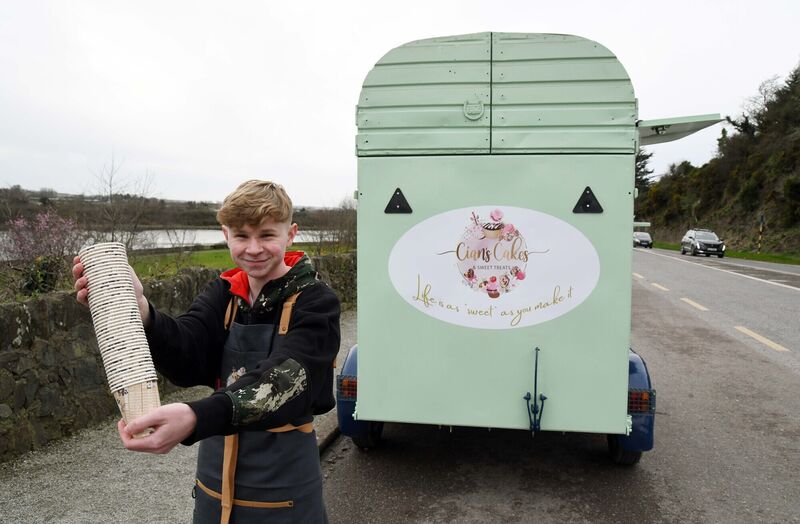 Cian Foley at his catering trailer at Glounthaune.