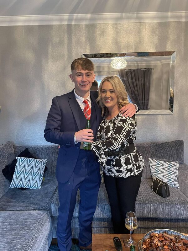 Jack Ellis and his mum, Tara.