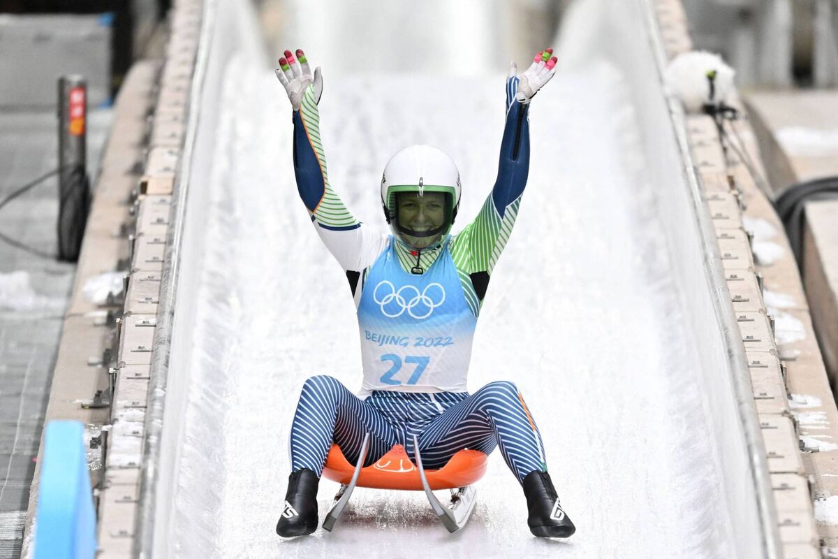 Ireland's Elsa Desmond reacts after competing in the women's singles luge event at the Yanqing National Sliding Centre during the Beijing 2022 Winter Olympic Games in Yanqing. Picture: Daniel MIHAILESCU / AFP) Ireland's Elsa Desmond reacts after competing in the women's singles luge event at the Yanqing National Sliding Centre during the Beijing 2022 Winter Olympic Games in Yanqing. Picture: Daniel MIHAILESCU / AFP)