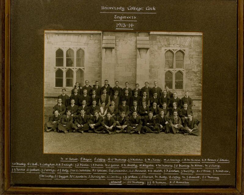 The engineering class with Iris pictured in the second row from the front. The engineering class with Iris pictured in the second row from the front.