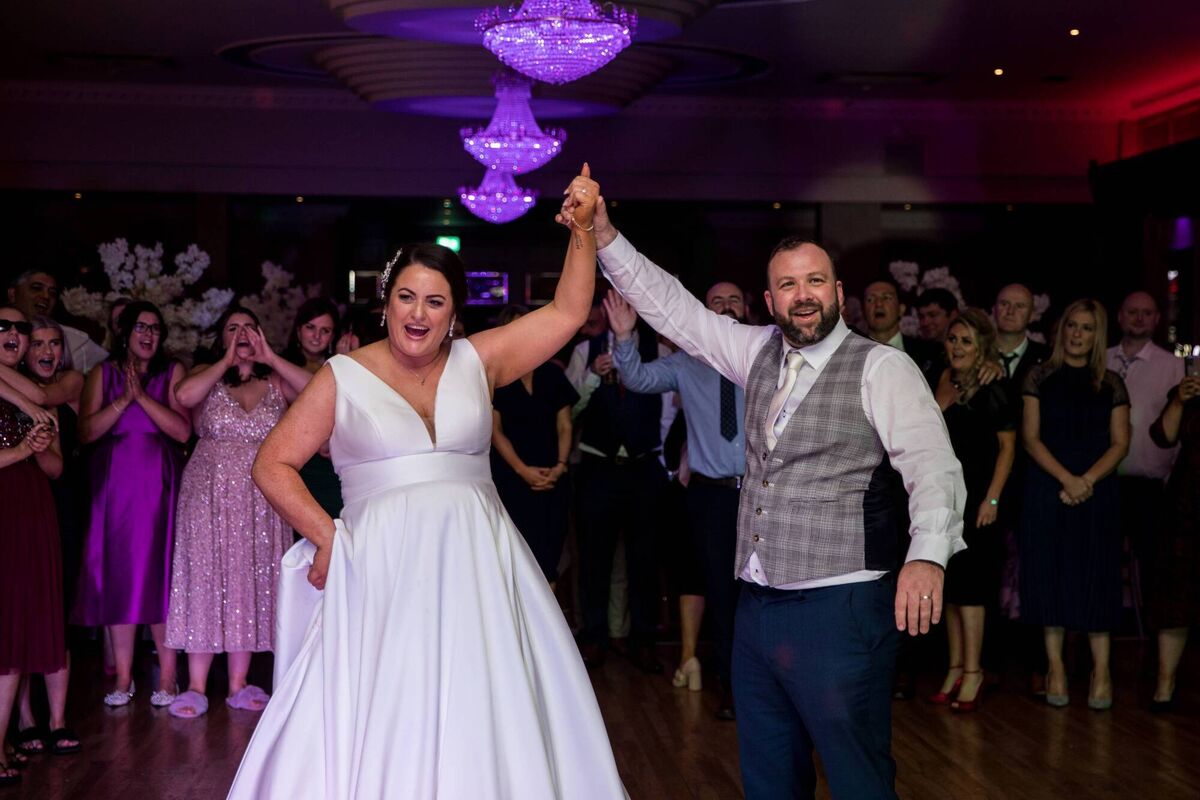 The couple on the dance floor. The couple on the dance floor.