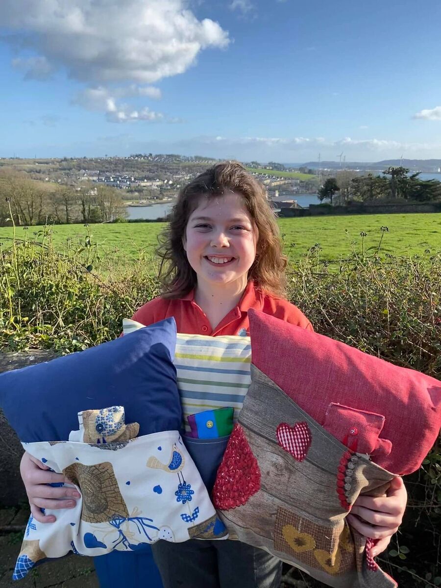 11-year-old Rory from Passage West is turning heads with his eye for home décor, creating cushions for sale locally and online.