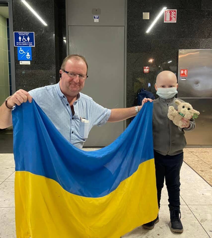 Cork South-West TD Michael Collins with Leonid in Dublin Airport. Picture credit: Michael Collins TD Cork South-West TD Michael Collins with Leonid in Dublin Airport. Picture credit: Michael Collins TD
