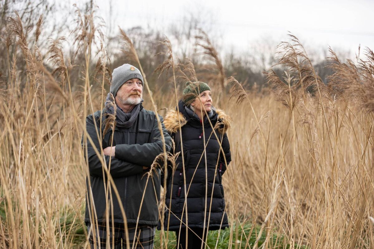 Artists Lennon Taylor (Marilyn Lennon and Seán Taylor) of The KinShip Project, at Tramore Valley Park, Cork.  Picture: Darragh Kane