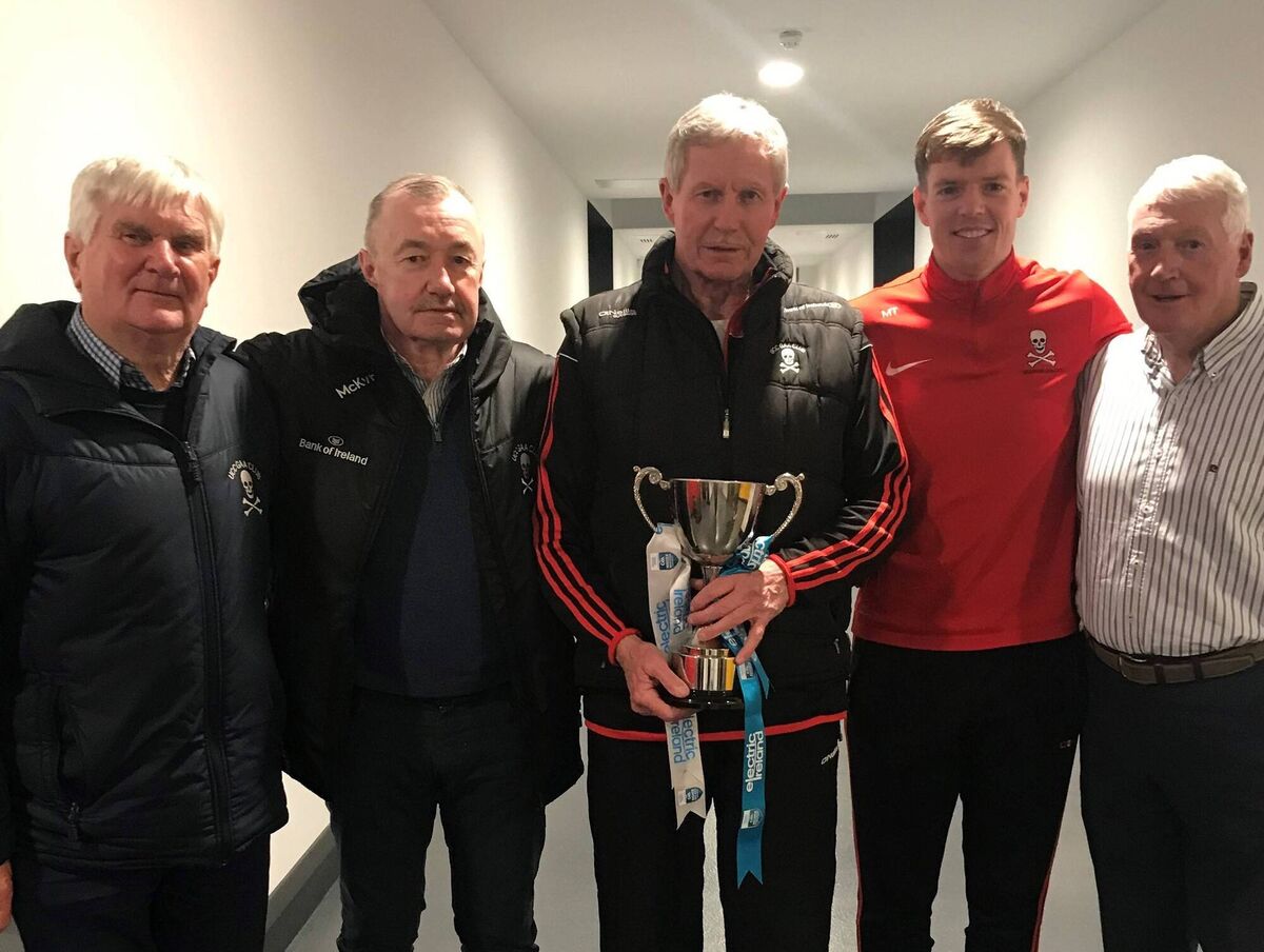 Manager Charlie McLoughlin with selectors Mick Reynolds, Christy Kearney, Mike Twomey and Billy Morgan after UCC's win over DCU in the All-Ireland intermediate final.