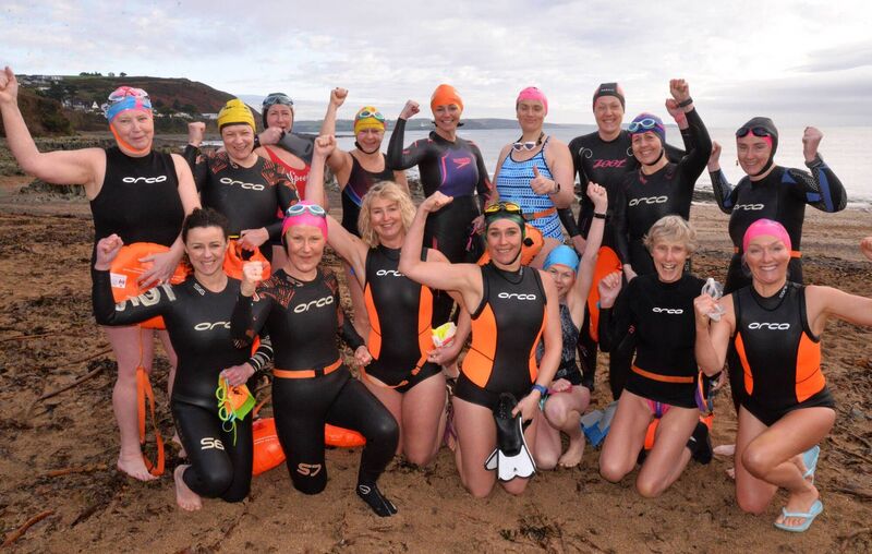 Myrtleville Swimmer Maura Duffy and all her swimming friends. Picture: Siobhán Russell Myrtleville Swimmer Maura Duffy and all her swimming friends. Picture: Siobhán Russell