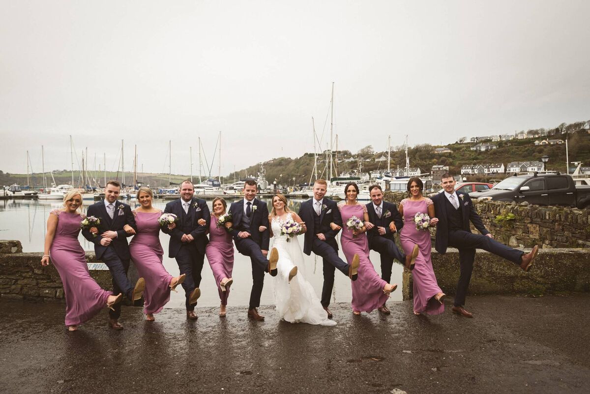 Euegene’s best man was his brother Joe Kiernan and groomsmen were his brother Michael Kiernan and friends Stephen McCann, Colin Mallon and Denis Wilmot.