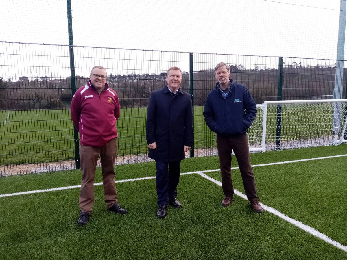 TD Michael McGrath at Tramore Park recently to view the club's facilities, with Paul O’Connell, Tramore Athletic treasurer, and Brendan Sheehan, BJS Consultants. TD Michael McGrath at Tramore Park recently to view the club's facilities, with Paul O’Connell, Tramore Athletic treasurer, and Brendan Sheehan, BJS Consultants.