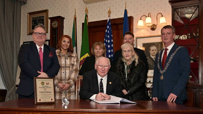 Cork County Boxing Board finally get their chance to pay tribute to Frank O'Sullivan Cork County Boxing Board finally get their chance to pay tribute to Frank O'Sullivan