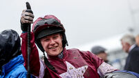 Shane Fitzgerald celebrates after winning on Commander Of Fleet 16/3/2022