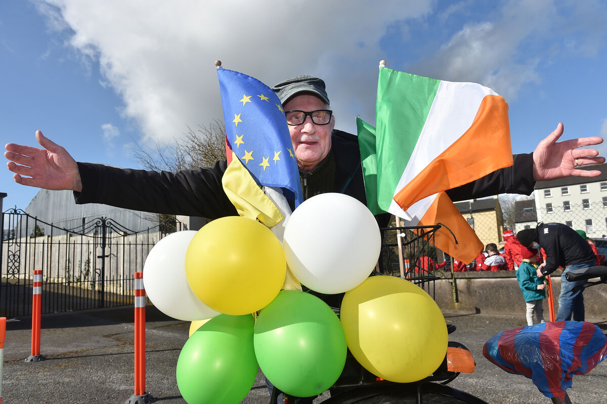 Tim Manning at the St. Patrick's Day parade in Mallow, Co Cork. Picture Dan Linehan Tim Manning at the St. Patrick's Day parade in Mallow, Co Cork. Picture Dan Linehan