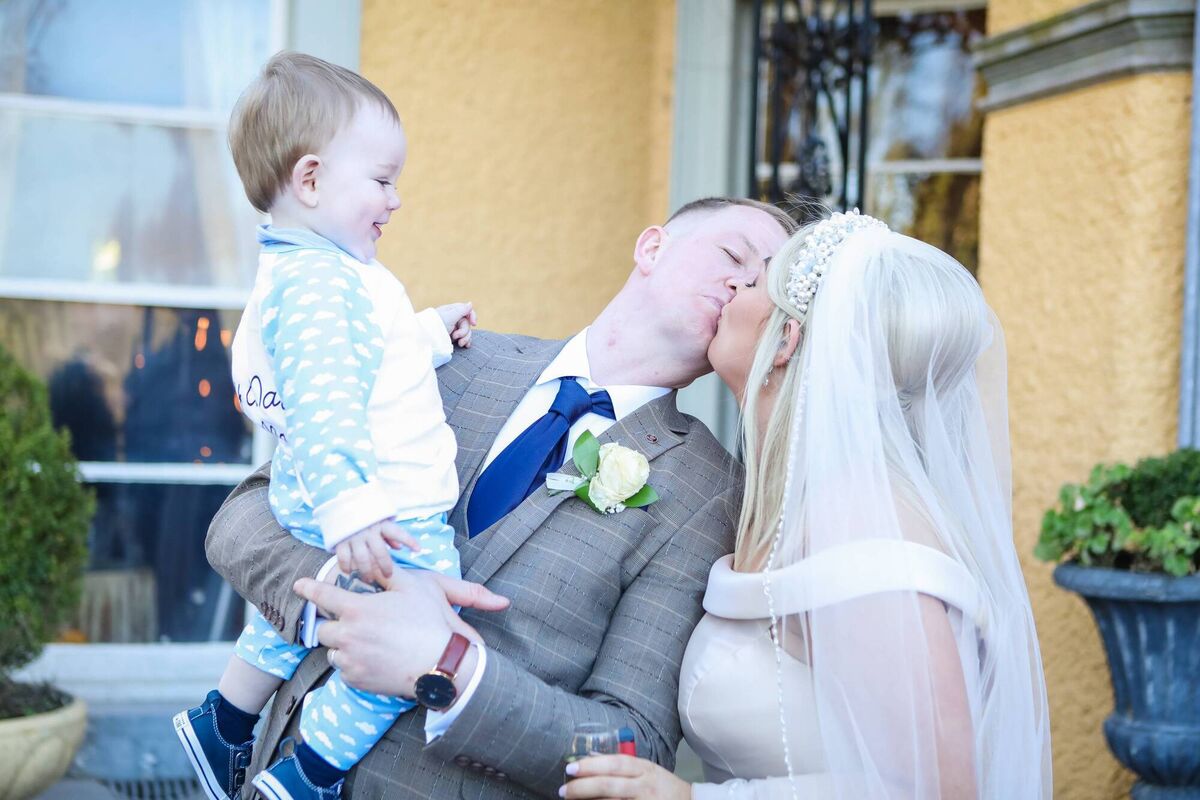 The couple with their son Tommy Mac. The couple with their son Tommy Mac.