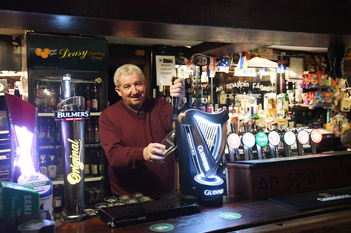John O’Connor of An Spailpín Fánach also witnessed his pub’s biggest ever St Patrick’s Day this week.Picture Denis Minihane.