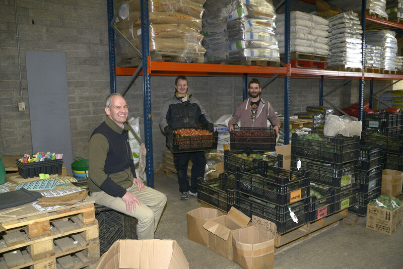 Pictured at Fruit Hill Farm, Colomane, Bantry, Cork was Elmer Koomans with staff members Sean Sheehan and Ozen French. Picture Denis Boyle