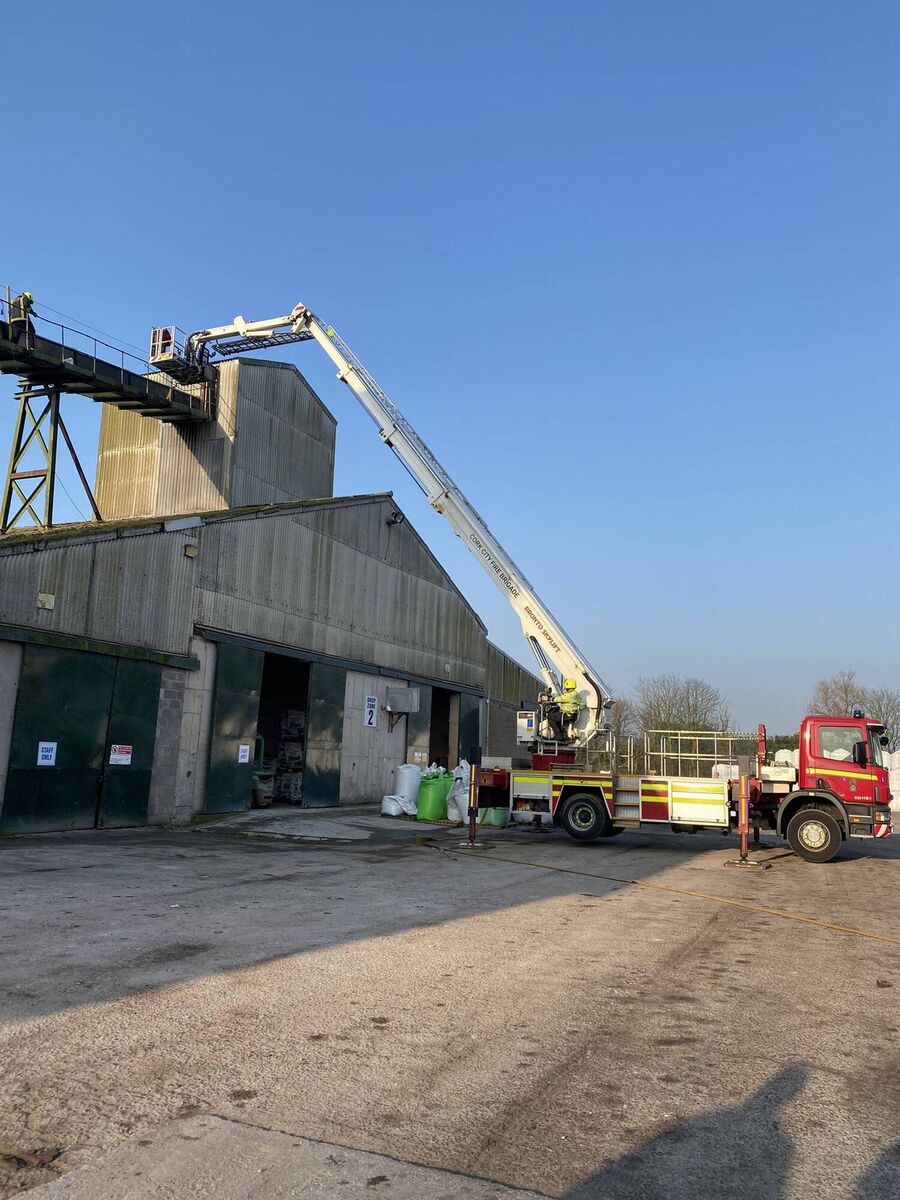 The incident happened at a premises on the Carrigrohane Road. Image: Cork City Fire Brigade Twitter The incident happened at a premises on the Carrigrohane Road. Image: Cork City Fire Brigade Twitter