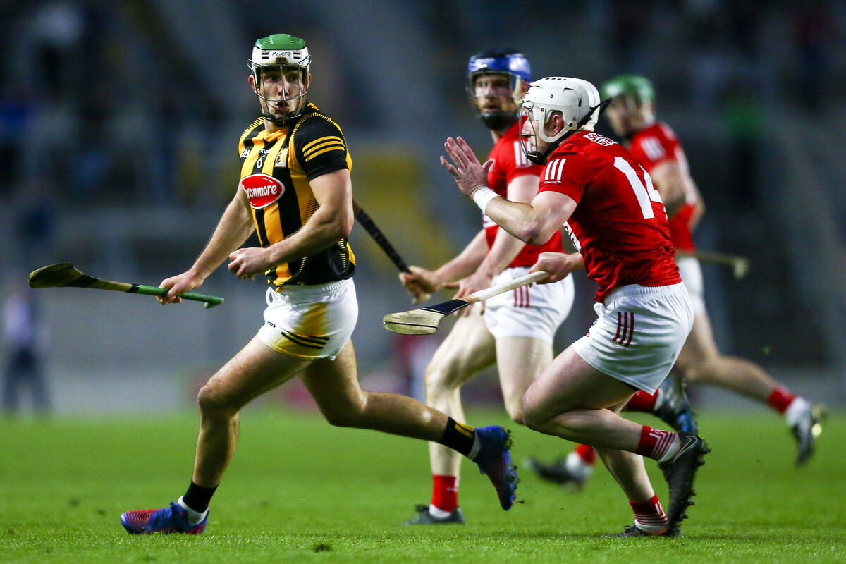 Kilkenny’s Paddy Deegan is challenged by Cork’s Patrick Horgan on Saturday night. Picture: INPHO/Ken Sutton Kilkenny’s Paddy Deegan is challenged by Cork’s Patrick Horgan on Saturday night. Picture: INPHO/Ken Sutton