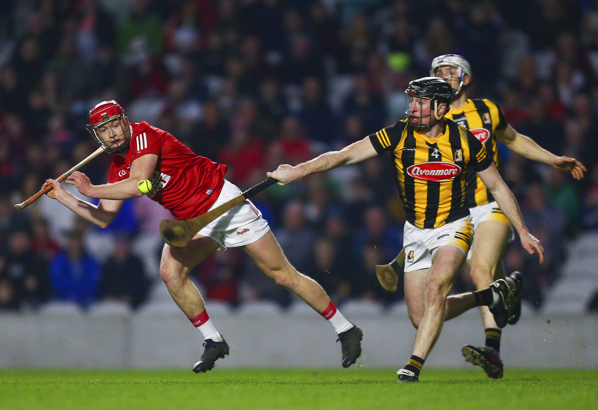 Alan Connolly attempts to shoot while being fouled by Kilkenny’s Conor Delaney. Picture: INPHO/Ken Sutton Alan Connolly attempts to shoot while being fouled by Kilkenny’s Conor Delaney. Picture: INPHO/Ken Sutton