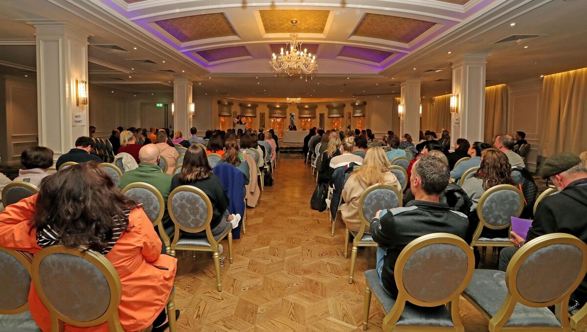 Families and parents at the forum on Tuesday night. Picture: Jim Coughlan.