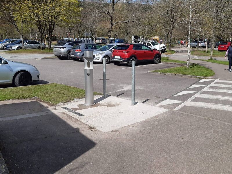 The new drinking fountain installed at the Regional Park, Ballincollig at the main entrance.