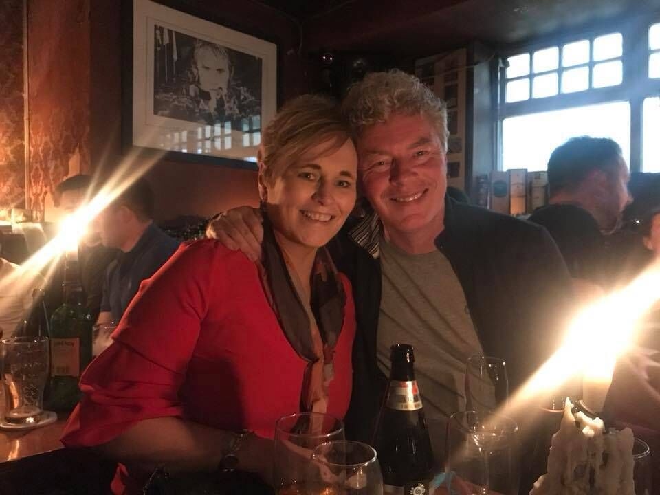 Deirdre Waldron and Greg Canty on Christmas Eve 2018. Deirdre Waldron and Greg Canty on Christmas Eve 2018.