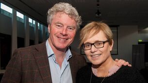 <p>Greg Canty and Deirdre Waldron of Fuzion Communications pictured at the "CONNECT in Cork" Industry Research Information morning which took place at County Hall. Cork. Pic: Brian Lougheed </p>