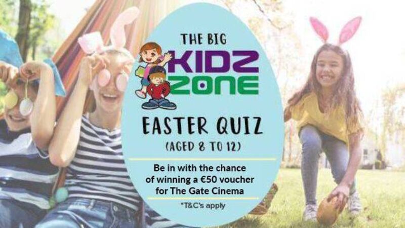 The Big Easter KidzZone Quiz (Aged 8 to 12): Win a €50 voucher for The Gate Cinemas The Big Easter KidzZone Quiz (Aged 8 to 12): Win a €50 voucher for The Gate Cinemas