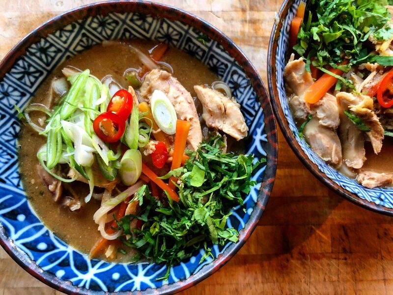 Chicken Noodle Soup. In lockdown, Kate Ryan challenged herself to make as many dinners as possible out of one chicken - she made 14! You can get all the recipes at EchoLive.ie Picture: Kate Ryan Chicken Noodle Soup. In lockdown, Kate Ryan challenged herself to make as many dinners as possible out of one chicken - she made 14! You can get all the recipes at EchoLive.ie Picture: Kate Ryan